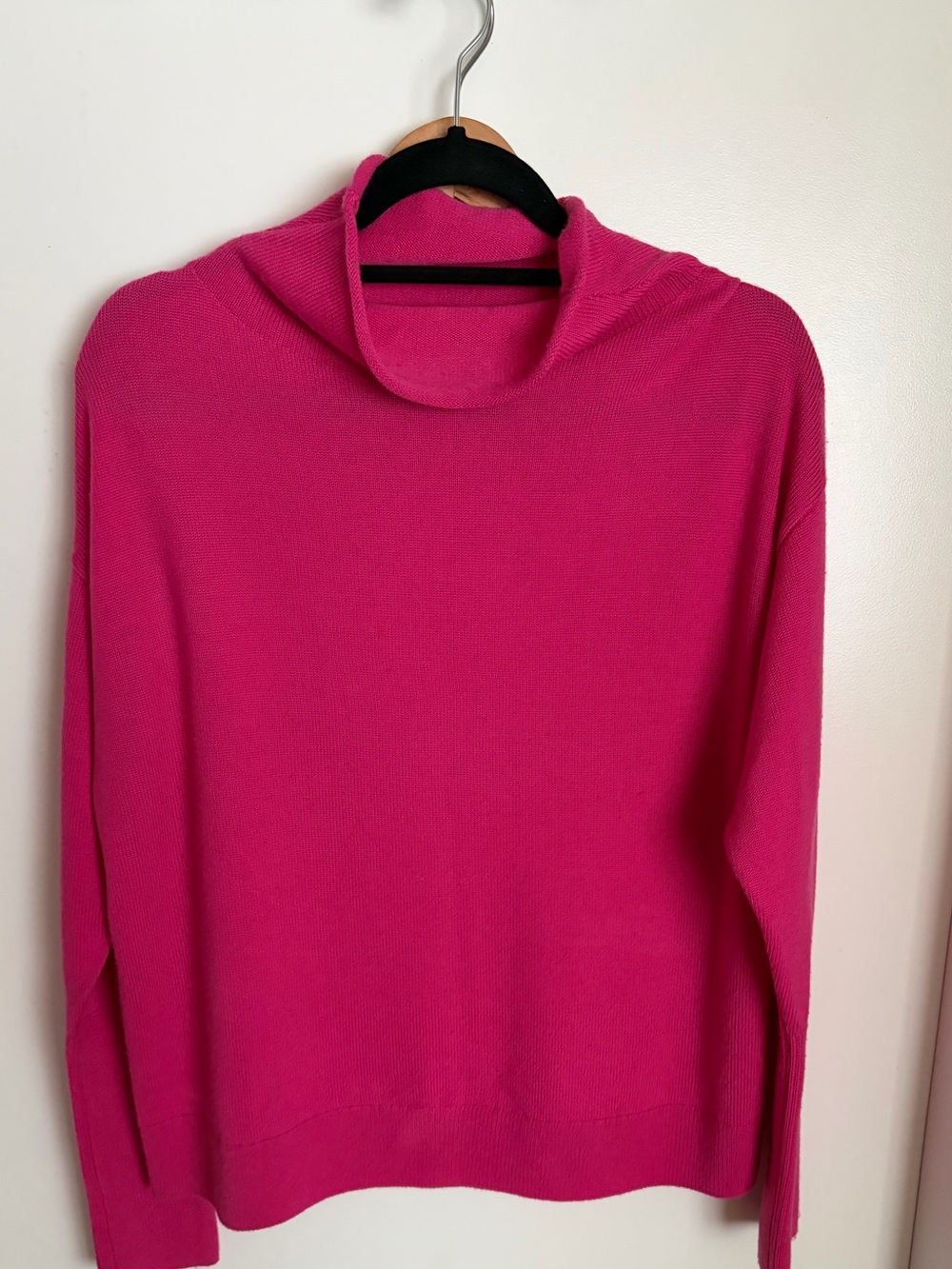 Aritzia Fuchsia Cowl Neck Sweater